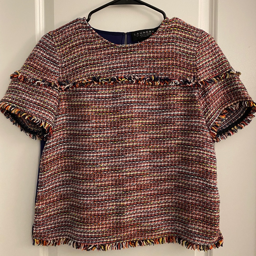 Laundry Tweed Top